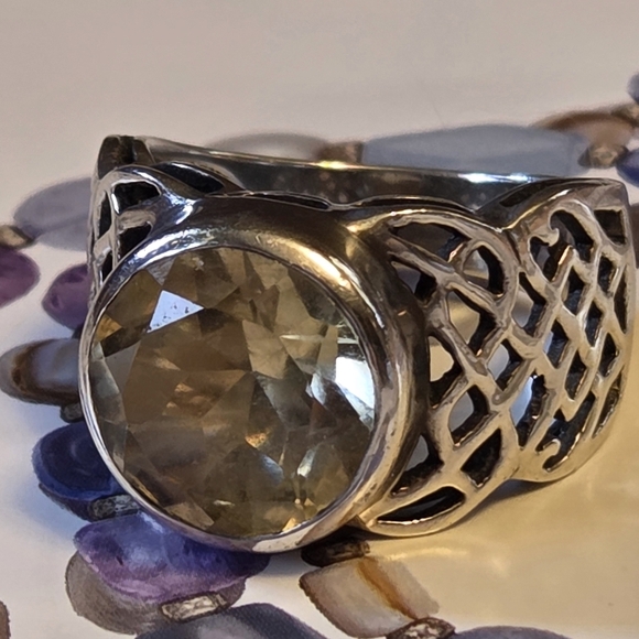 RARE Silpada Sterling Silver & Citrine Ring